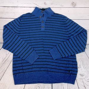 American Eagle- Navy/black striped sweater, Large